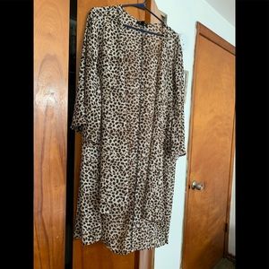 Never worn leopard cardigan torrid size 3